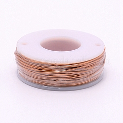 Matte Round Aluminum Wire, with Spool, Dark Salmon, 20 Gauge, 0.8mm, 36m/roll