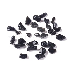 Perles naturelles puce obsidienne, pas de trous / non percés, 5~10.5x5~7x2~4mm