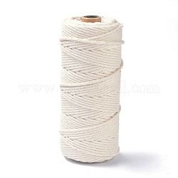 コットン糸  DIYの工芸品について  ギフトラッピングとジュエリー作り  ベージュ  3mm  約109.36ヤード（100m）/ロール