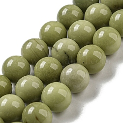 Brins de perles d'agate alashan naturelles, teinte, ronde, 10mm, Trou: 1mm, Environ 38 pcs/chapelet, 14.88'' (37.8 cm)