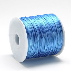 Hilo de nylon, azul dodger, 2.5mm, alrededor de 32.81 yarda (30 m) / rollo