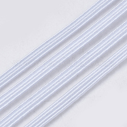 Flat Elastic Cord, Mouth Cover Ear Tie Rope for DIY Mouth Cover, White, 5mm, about 528~about 656.16 yards(600m)/big bundle, 1620~1840g/big bundle