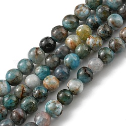 Rondes apatite naturelle perles brins, 4~5mm, Trou: 1mm, Environ 90 pcs/chapelet, 15.47'' (39.3 cm)