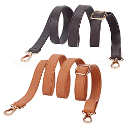 Wadorn 2 pz 2 colori pu cinturini regolabili in similpelle, con chiusure a scatto girevoli in lega, per borsa a tracolla, colore misto, 130cm, 1pc / color