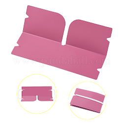 Portaoggetti portatile pieghevole in plastica con coperchio per bocca, per la bocca monouso, roso, 190x120x0.3mm