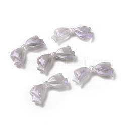 Perles acryliques opaques, perles de paillettes, bowknot, chardon, 13.5x29x5.5mm, Trou: 1.8mm, environ 415 pcs/500 g