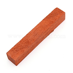 Bloque de madera, para hacer bolígrafos, cuboides, chocolate, 13.3x2.1x2.1 cm