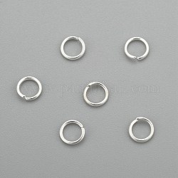 304 anelli di salto in acciaio inox, anelli di salto aperti, argento, 4x0.6mm, diametro interno: 2.8mm