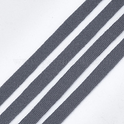 Плюшевая тканевая лента, Полиэфирная лента, серые, 10 мм, о 100yards / рулон (91.44 м / рулон)