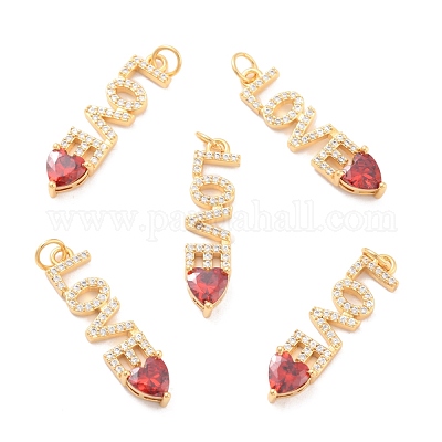 Экологически чистый кубический цирконий из латуни со стеклянными подвесками KK-K268-24G-1