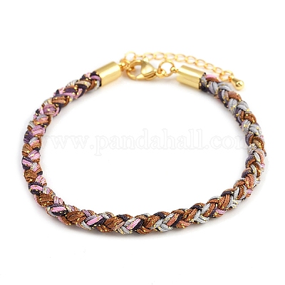 Браслеты из плетеного нейлонового шнура толщиной 4 мм FIND-A057-01G-08-1