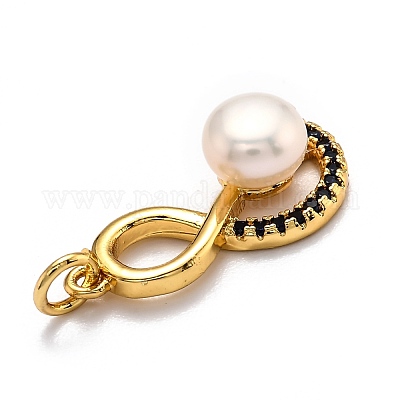 Латунные микро проложить кубического циркония подвески ZIRC-O039-17G-1