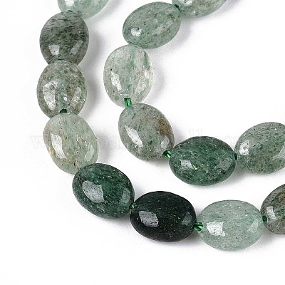 Природный зеленый бисер пряди клубники кварца G-T142-17-1