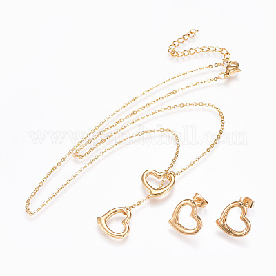 Комплекты украшений из нержавеющей стали 304 SJEW-F204-06-1