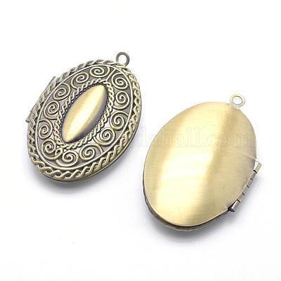 Подвески латуни медальон KK-F717-05AB-NR-1