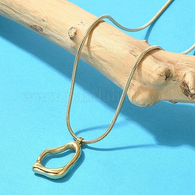 Ионное покрытие(ip) 304 нержавеющая сталь самородки подвески ожерелья NJEW-K255-13G-1