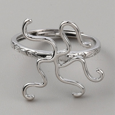 Componenti anello in ottone regolabile&nbsp;FIND-WH0155-002C-1
