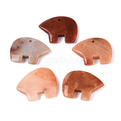 Натуральный красный авантюрин большие подвески G-T144-08C-1