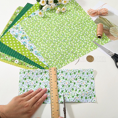 7 pieza de tela de algodón estampada.&nbsp;DIY-CY0002-16B-1