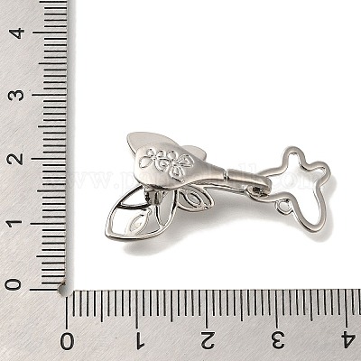 Застежки-защелки из латуни KK-K389-133P-1