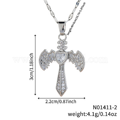 Ожерелья с подвеской в виде меча в стиле ретро хип-хоп из латуни IJ2885-2-1