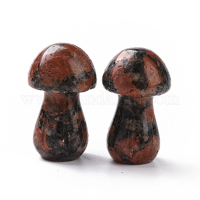 Натуральный обсидиан гуаша из красного дерева G-A205-25F-1