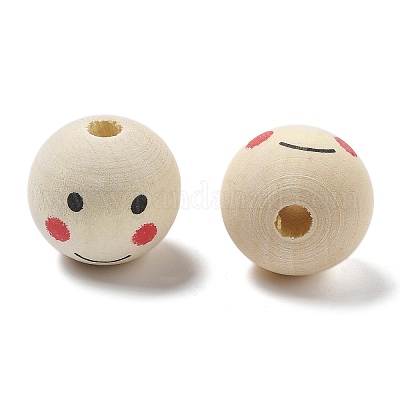 Печатные деревянные европейские бусины схима WOOD-G023-14A-1