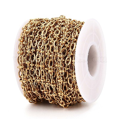 Текстурированные овальные звенья цепей из нержавеющей стали 304 CHS-N005-06D-G-1