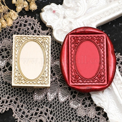 Прямоугольная цветочная рамка AJEW-M037-04G-03-1