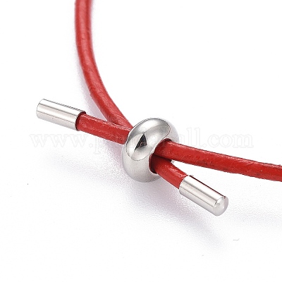 Регулируемые браслеты-слайдеры из искусственной кожи BJEW-F412-05P-1