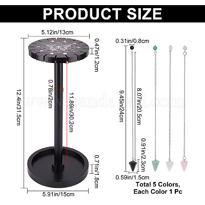 Деревянная маятниковая витрина с подносом DIY-CN0002-23-1