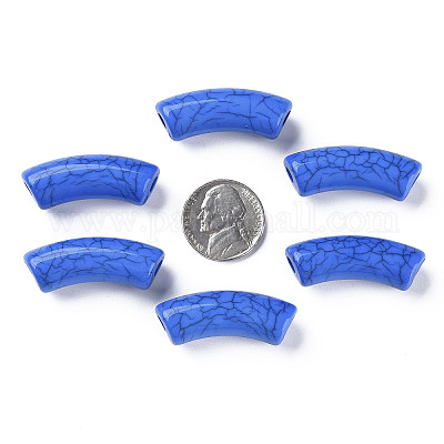 Непрозрачные акриловые бусины с краклеем X1-MACR-S372-001N-013-1