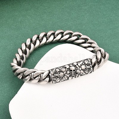 Браслеты из хирургической нержавеющей стали 316 BJEW-C125-16-1