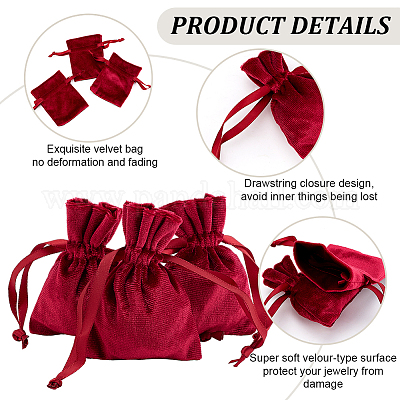 10 шт. бархатные мешочки для хранения TP-BBC0001-12B-01-1