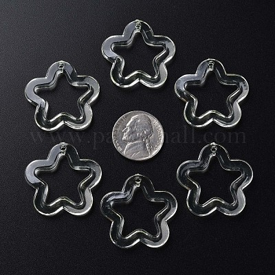 Прозрачные акриловые бусины&nbsp;MACR-S373-24-B09-1