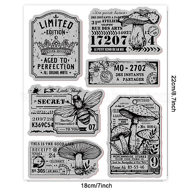 Резиновые прозрачные штампы DIY-WH0251-020-1