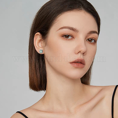 3 пара 925 сережек-гвоздиков из стерлингового серебра DIY-DC0003-38-1