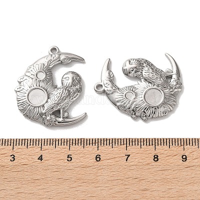 Подвеска из нержавеющей стали 304 со стразами STAS-A124-04P-1