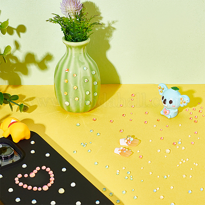 6 пакетик 6-х цветных кабошонов из смолы MRMJ-PH0002-82-1