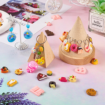 Подвески из непрозрачной смолы RESI-TA0001-72-1