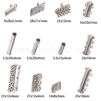 Латунные магнитного слайд замок застежки FIND-SC0001-03-1