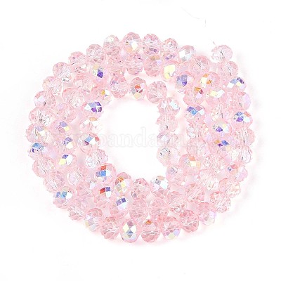 Прозрачные стеклянные бусины X-EGLA-N016-6mm-04-1