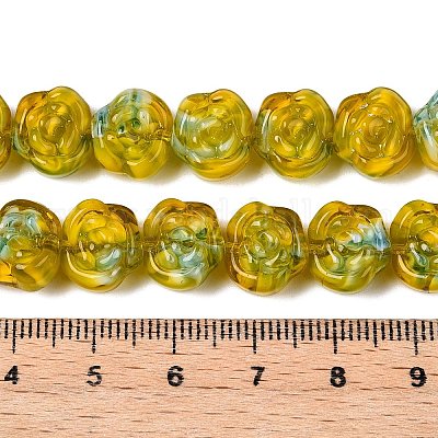 Бусы лэмпворк ручной работы LAMP-T021-26E-1