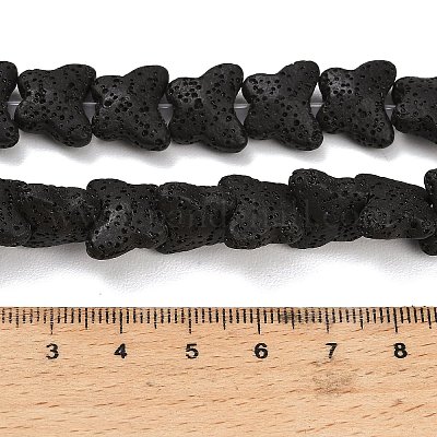 Бусы из натуральной лавы&nbsp;G-G347-02N-1