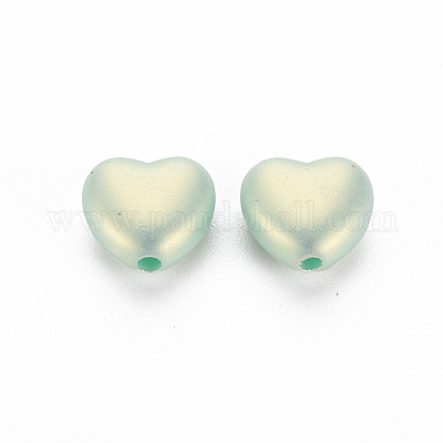 Sprühlackierte opake Acrylperlen&nbsp;ACRP-S679-34-1