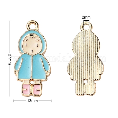 27 шт. 27 стильные подвески из светлого золотого сплава с эмалью ENAM-YW0001-77-1