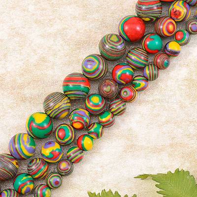 3 прядь 3 стилей бусины из синтетического малахита G-SZ0001-49B-1