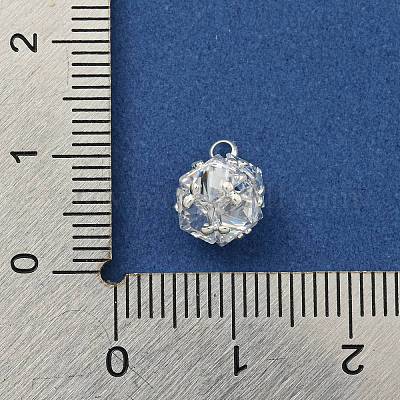 Подвески латунные горный хрусталь KK-I715-06S-02-1