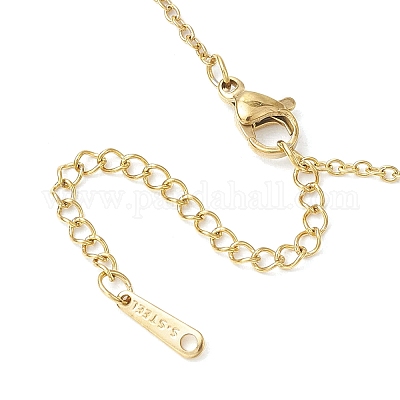 Ожерелья с подвеской в форме ракушки из сплава эмали и АБС-пластика с имитацией жемчуга NJEW-JN05173-1