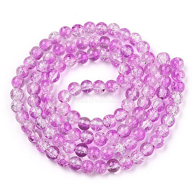 Выпечки окрашенные нити шарик хруст стекла CCG-S001-8mm-14-1